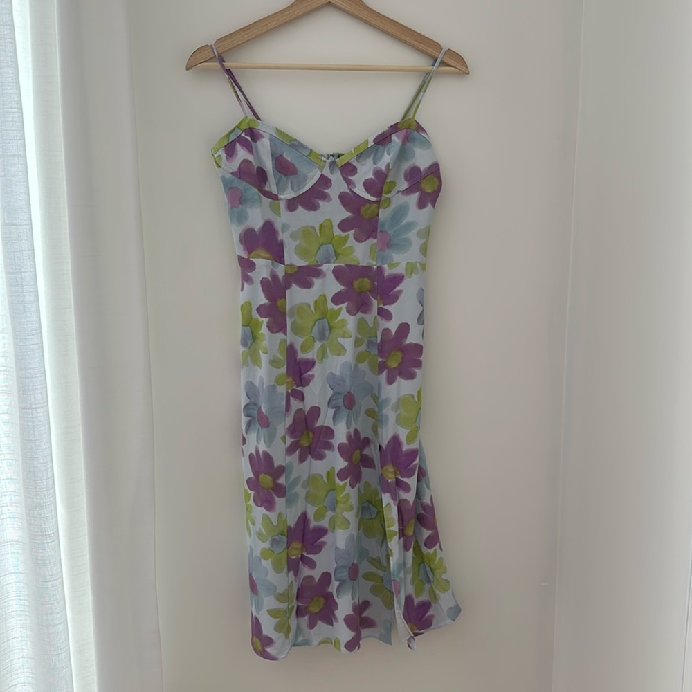 Aritzia SUNDAY BEST floral midi slip dress